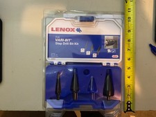 Lenox 3 Pc 18- 34 Vari-bit Step Drill Kit Split Point Set Wcase Usa Lenox 3 Pc 18- 34 Vari-bit Step Drill Kit Split Point Set Wcase Usa