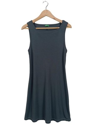 UNITED COLORS OF BENETTON Sommerkleid Damen Kleid Gr. DE 38 schwarz Casual-Look