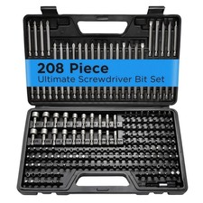 208 x Screwdriver Bit Set Professional Alloy Steel Power Drill Bits Storage Case