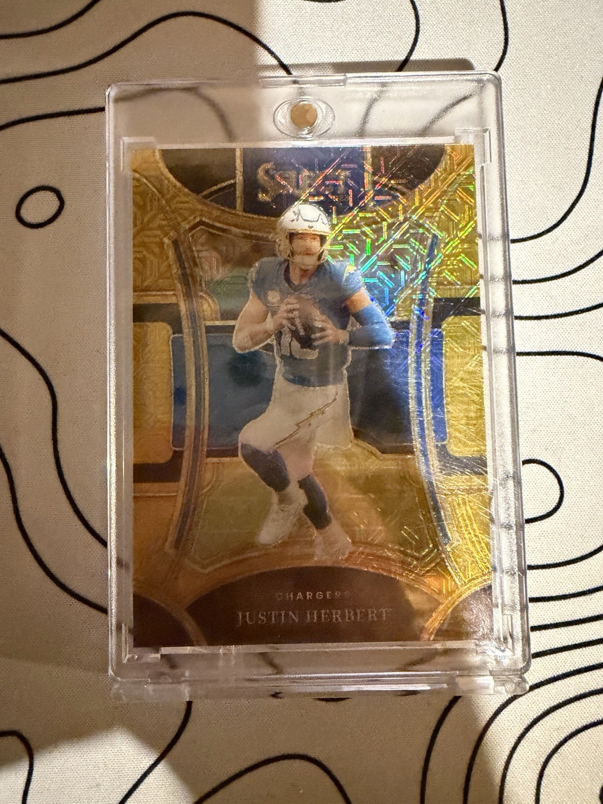 2023 Panini Select - Suite Level Justin Herbert #452 Gold Prizm /10