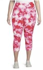 Terra and Sky Dark Pink Tie Dye High Rise Capri Leggings 2X (20W-22W) NWT — photo 1