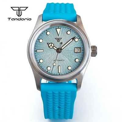 36mm Tandorio Blue Green Dial Sapphire Glass Asia 2824 Miyota 8215 Mens Watch