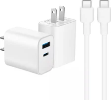 Best Buy essentials- 20W Dual-Port Wall Charging Kit for USB-C Smartphones,...