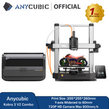 （OPEN BOX） ANYCUBIC Kobra 3 V2 Combo Multicolor 3D Printer 600mm/s High Speed