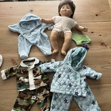 American Girl Bitty Twin Doll Brown Hair Eyes Sleeper Pleasant Company Lot