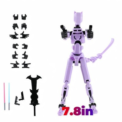 Large 7.8in T13 Action Figure Assembly Completed, 3D 7.8 inches