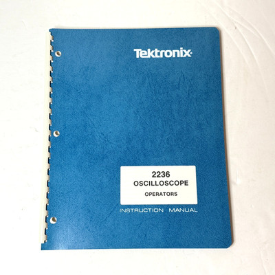 Tektronix 2236 Oscilloscope Original Operators Instructional Manual 1983 rev1988