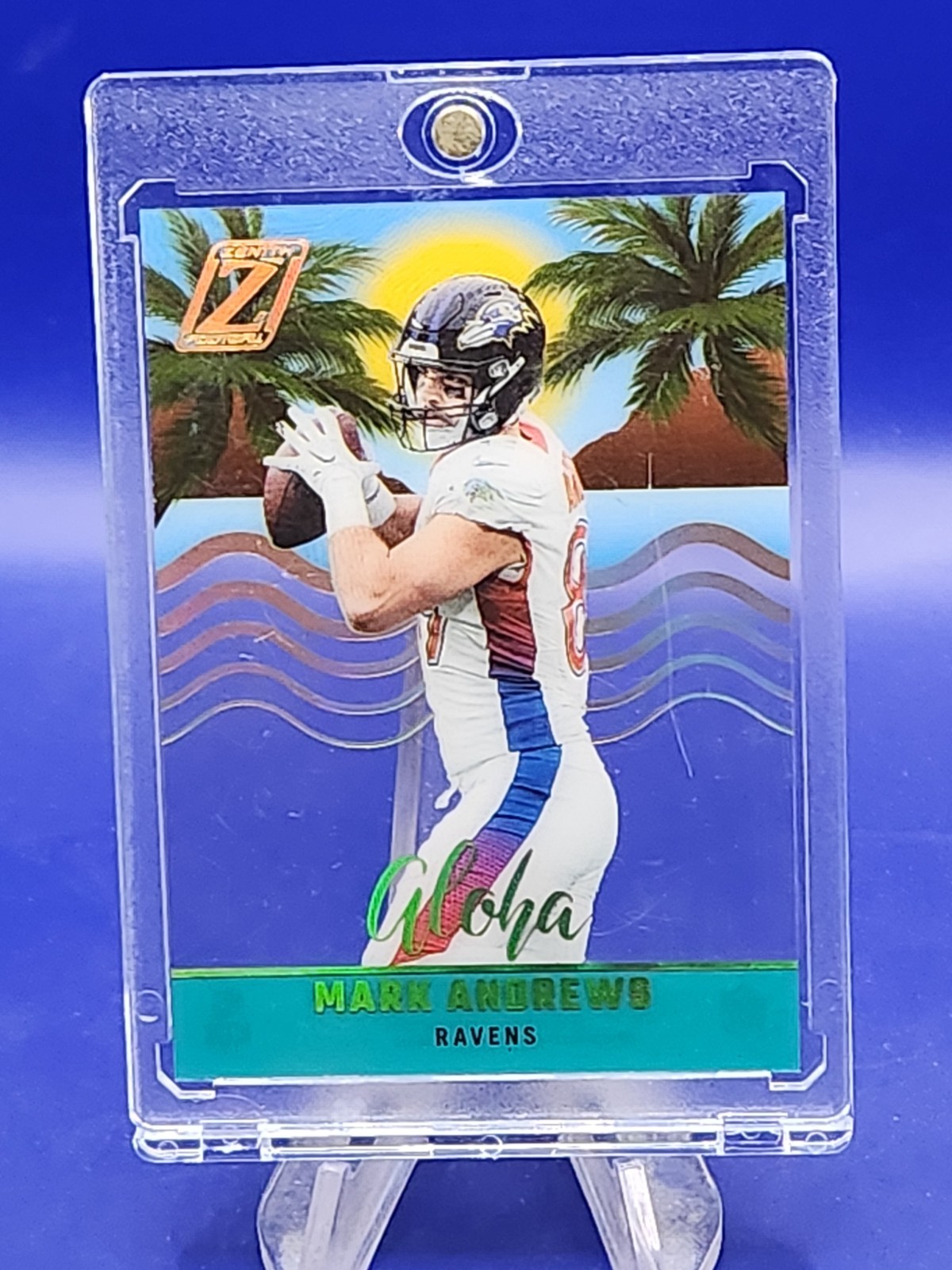 MARK ANDREWS 2022 PANINI ZENITH ALOHA PRO BOWL BALTIMORE RAVENS CASE HIT