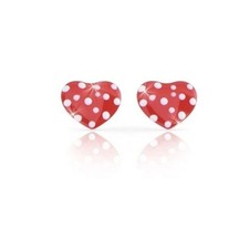 Orecchini Unoaerre Bimba Cuori Rossi a Pois Bianchi (mod. 700YOK3448000-5186)
