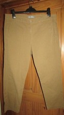 M S ladies camel coloured trousers size 16