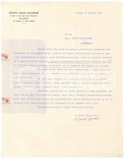 1957 MILAN Istituto GIULIO SALVADORI - Letter Sister Cesira MORSCHI *AUTOGRAPH