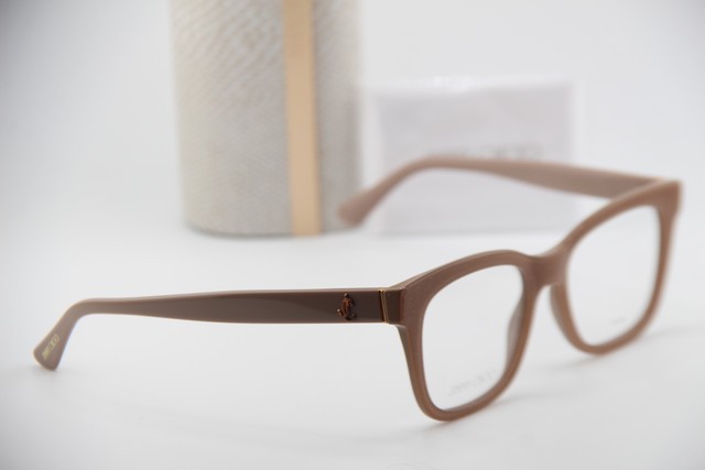 NEW JIMMY CHOO JC 277 KON NUDE PINK GOLD GLITTER EYEGLASSES  display picture 3