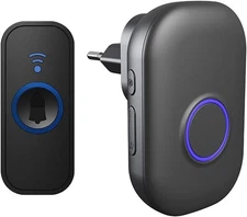 Wireless Doorbell Chime Waterproof Receiver Adjustable Volume 1000FT Kit US