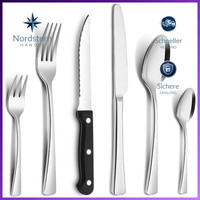 Besteck Set 36-Teilig Edelstahl FüR 6 Personen Mit Steakmesser SpüLmaschinenfest