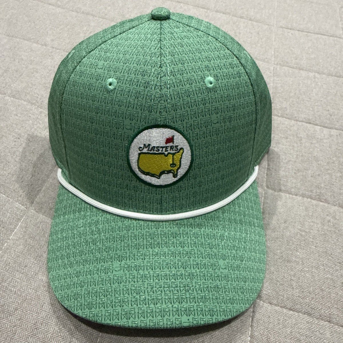 2026 Masters Tournament Green Chair Embroidered White Rope Hat
