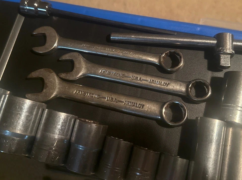 Armstrong Tools USA Socket Wrench Lot Set Various! 1-1/16”-1/2” Socket 12pt - Image 3 of 4