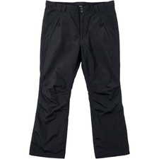 Lands End Mens XL/T Snow Rain Pants Black Nylon 40-42 Waist Outdoor Winter