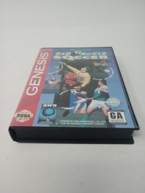 Pro Moves Soccer (Sega Genesis, 1994) w/Poster & Reg Card NO MANUAL Tested 