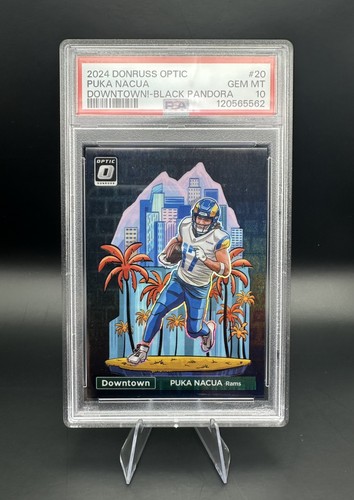 Puka Nacua [Black Pandora] #20 2024 Panini Donruss Optic Downtown card