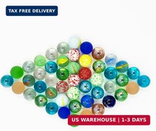 50Pcs 16mm Glass Marbles Multiple Colors Bulk Collection Cat Eye Marble for Boun