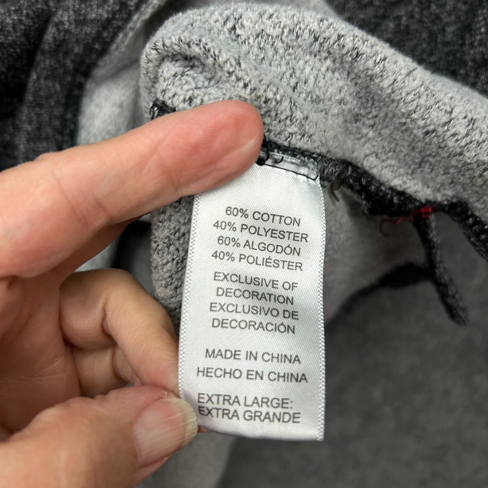 Camisa de dormir Tommy Bahama manga larga polar salón para hombre talla XL gris negra Foto 4 de 4