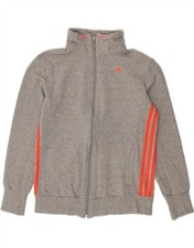 ADIDAS Womens Tracksuit Top Jacket UK 8/10 Small Grey CM35