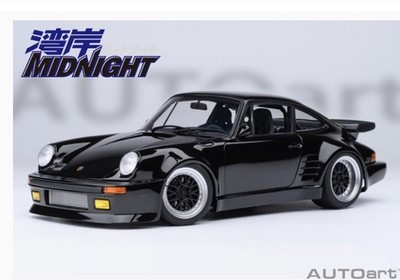 Autoart Porsche 911 (930) Turbo Wangan Midnight  Blackbird  1/18 Scale New!