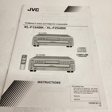 JVC XL-F154BK XL-F254BK CD Changer Original Owners Instruction Manual