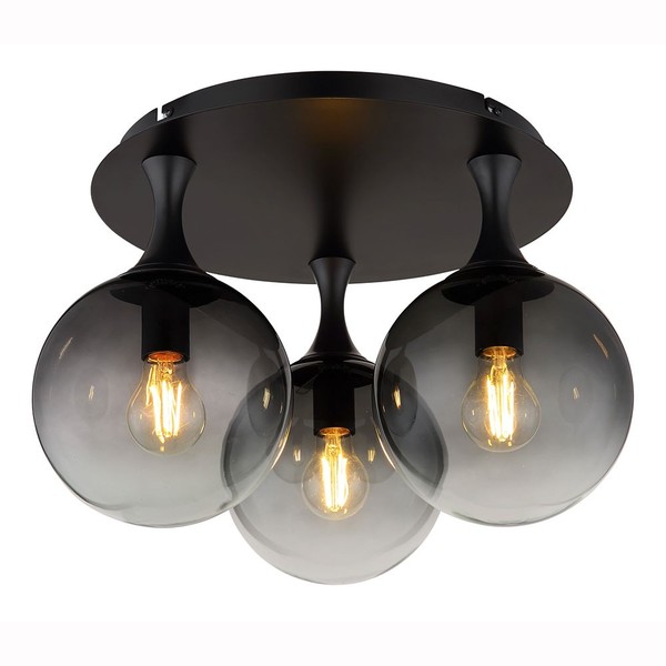 Deckenlampe Deckenleuchte Wohnzimmerlampe Rauchglas Biglight-image