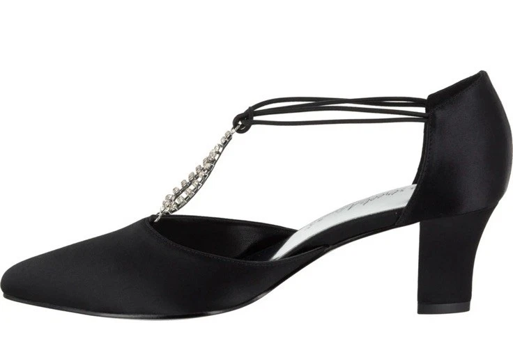 Zapatos de salón de noche Easy Street Moonlight (mujer) color negro lamy talla 8,5 M Foto 3 de 4