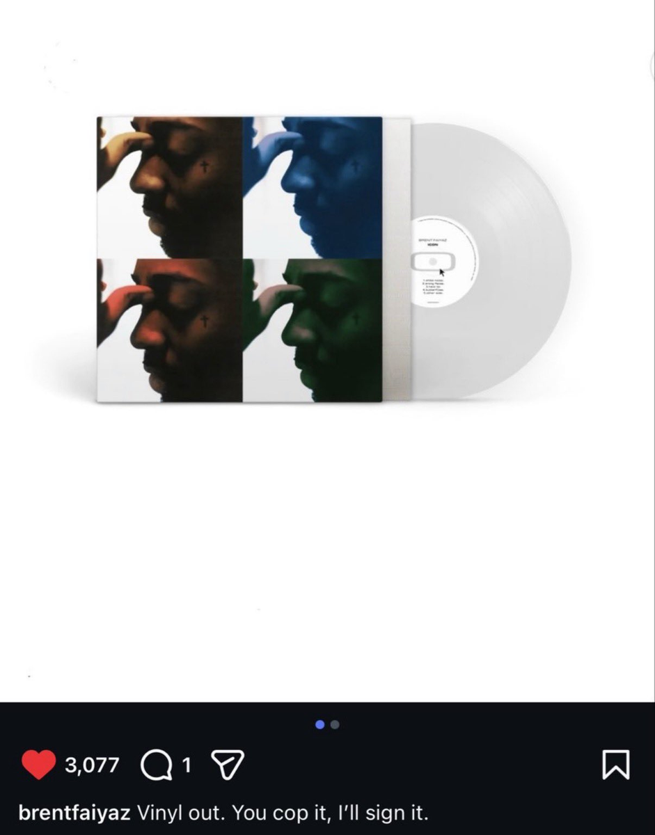 Brent Faiyaz - ICON Clear Vinyl LP IN HAND | eBay