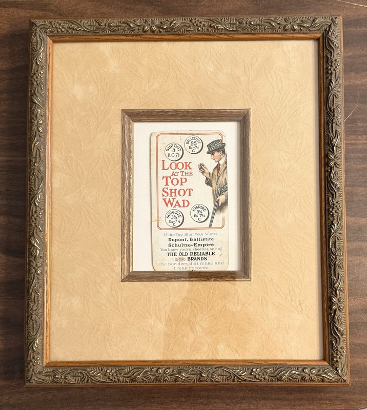 Vintage Dupont Powder Ad, Framed, Shotgun, Balistite, Schultz, Empire