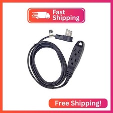 3 Way Power Splitter and 6' Extension Cord, 3 Pack Angled Plug 1, 6 Foot