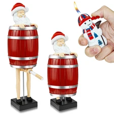 Cigarette Case with Butane Lighter, Santa Claus Cigarette Dispenser, Funny Auto