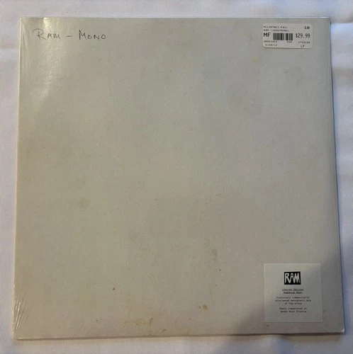PAUL McCARTNEY RAM MONO 2012 Sealed!!!