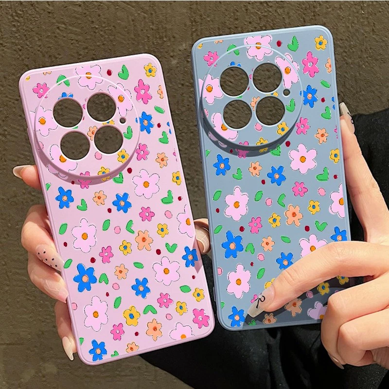Flowers Case For OnePlus 13 12 13R 12R 11R Ace 5 Ace 3 ShockProof Silicone Cover - Image 2 of 4