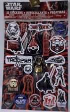 Star Wars 22 Puffy Stickers/Darth Vader/Sith Lord/Storm Trooper/Dark Side BNIP