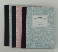 Mini Composition Journal Notebook Small Book 3-Pack 4x3
