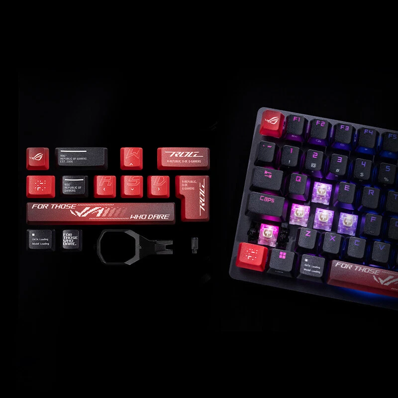 ROG PBT 5 Face Dye-Sub Keycaps 13 Tasten