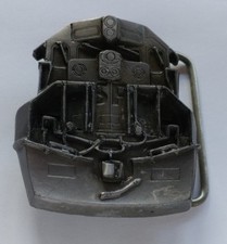 DIESEL ENGINE TRAIN RAILROAD VINTAGE BELT BUCKLE C J INC MADE IN USA 1993 NOS