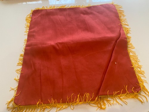 Souvenir Pillow Cover Black Velvet Vtg 1960s Japan California Hollywood San Fran - Picture 6 of 7