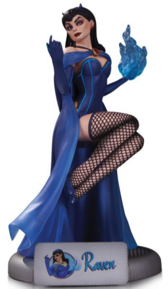 DC COLLECTIBLES DC BOMBSHELLS RAVEN STATUE BY ANT LUCIA NEW SEALED