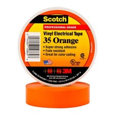 3M™ 80611211600 Scotch 35 Wetterfest Selbstklebend PVC Klebeband Orange 19mm X