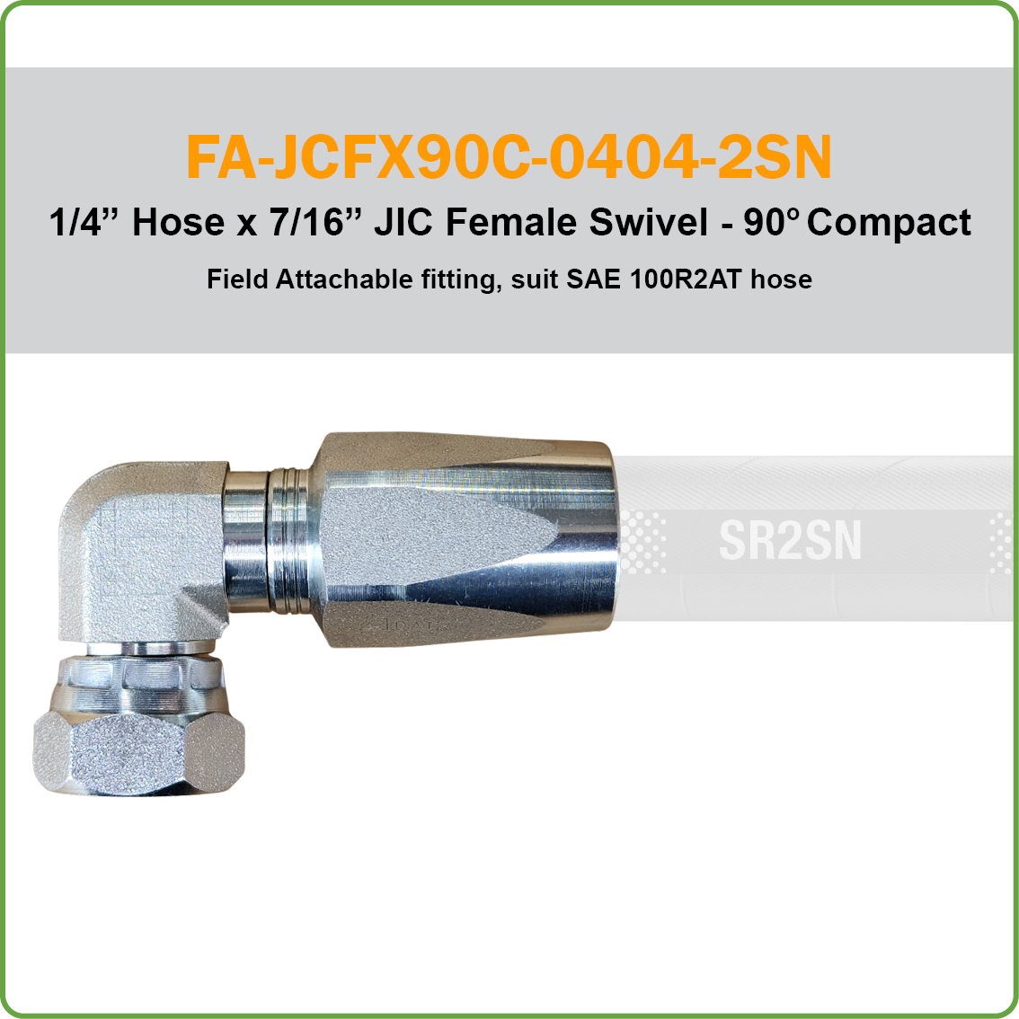 1/4" 1 Wire/2 Wire Hydraulic Hose & Field Attachable Fittings