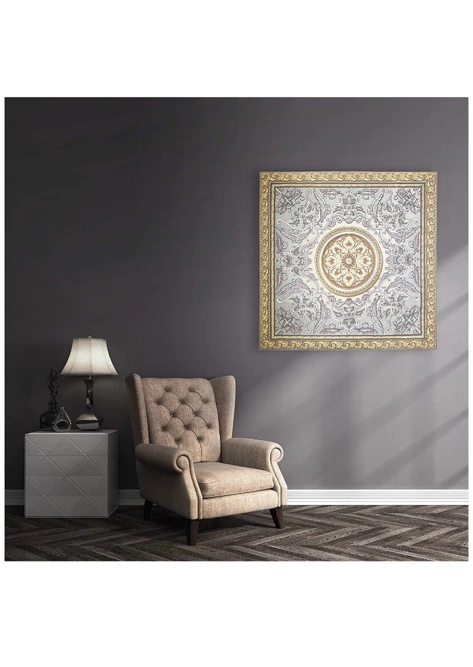 Belleza Violácea | Tapiz Tejido Arte de Pared Colgante | 100% Algodón EE. UU. Talla 52x52 Foto 3 de 4