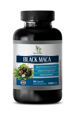 sexual performance and muscle growth - BLACK MACA - brain neuro memory boost 1 B