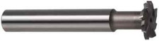 Made in USA 1-1/2" Diam, 3/16" Wide, High Speed Steel T-Slot Cutter