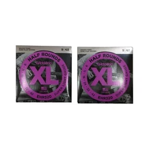D'Addario Guitar Strings 2 Sets EHR320 Electric Half Rounds 09-42