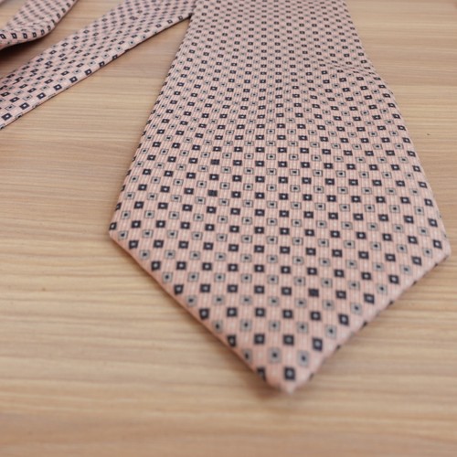 Foulard Tie Mens Black Pink Micro Silk Formal Casual Suit Dress Preppy Wide IZOD - Picture 4 of 8