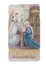 *HH* Antico Santino holycard Immaginetta Madonna Annunciazione 1916 Holy Card 
